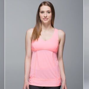 LULULEMON Hustle Bustle Drawstring Tank Pink 4